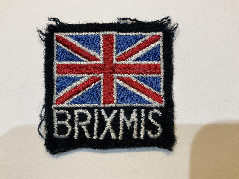 Rare BRIXMIS cloth formation sign, removed from uniform
