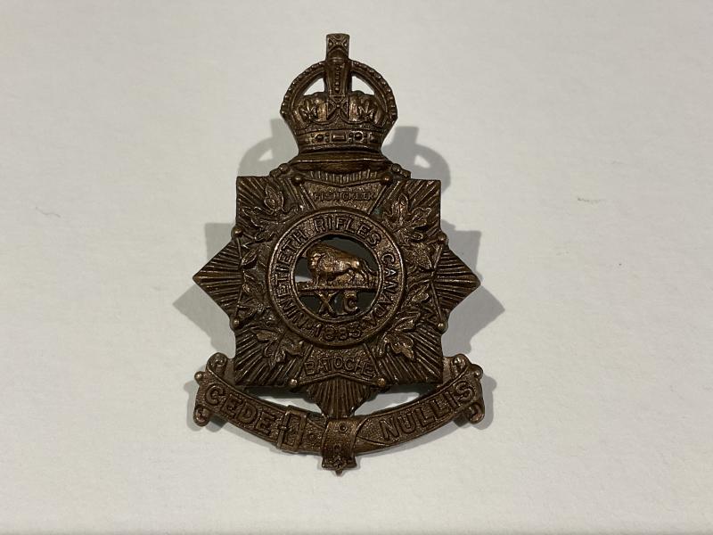 Canadian Militia, 90th Rifles of Canada cap badge