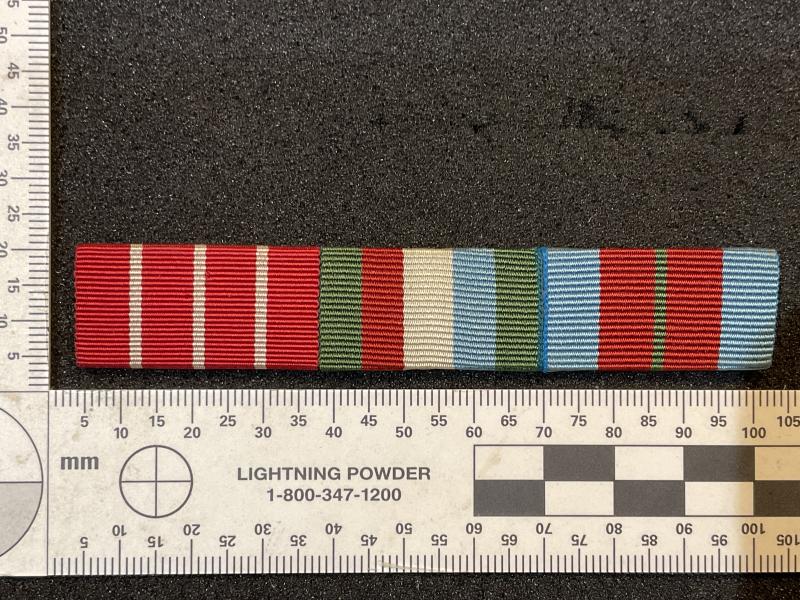 Rhodesian Valour mounted medal ribbon bar of 3