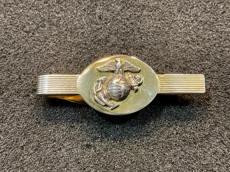 U.S.M.C Officers silver/gilt tie pin
