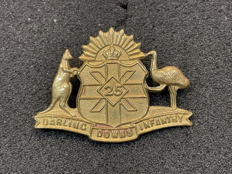 25th Batt, Darling Downs Regiment K/C collar badge