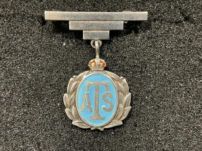 WW2 ATS silver and enamel sweetheart brooch