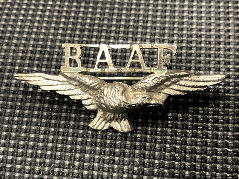 WW2 R.A.A.F sterling silver sweetheart brooch
