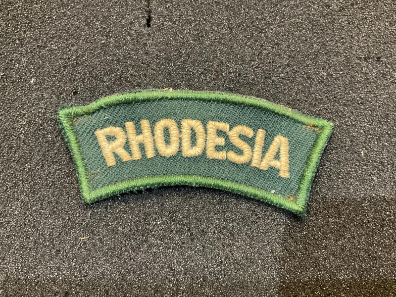 RHODESIA cloth shoulder title