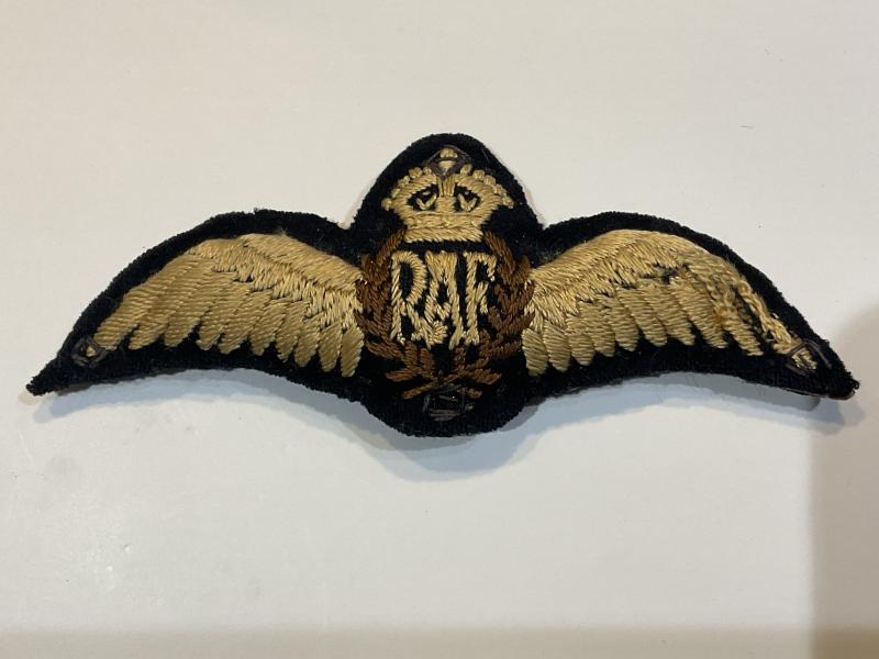 WW2 R.A.F Pilots padded cloth pilots wings