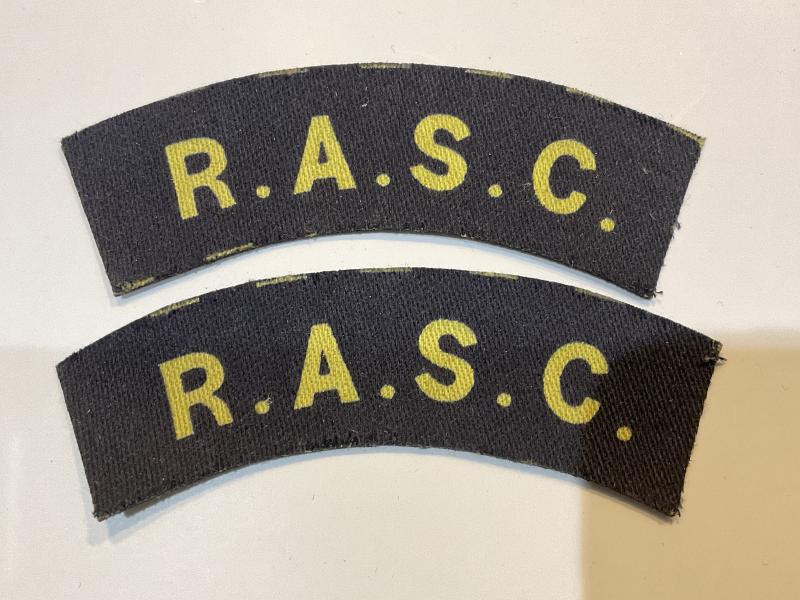 WW2 printed R.A.S.C shoulder title