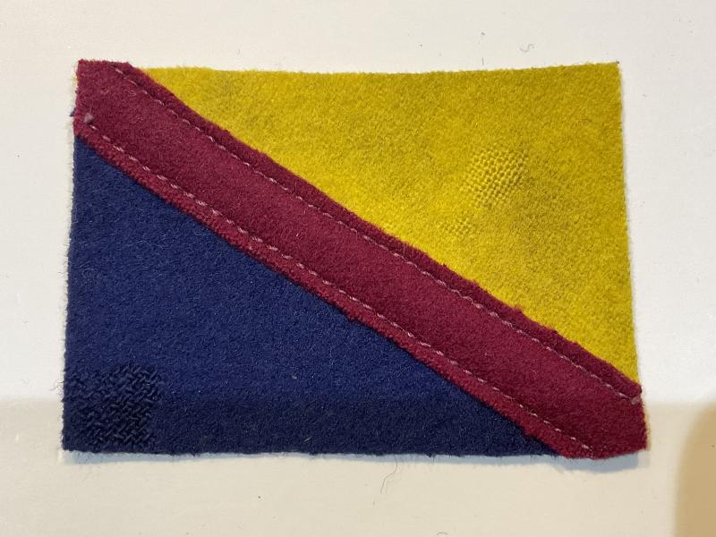 WW2 Gloucestershire Hussars cloth formation sign