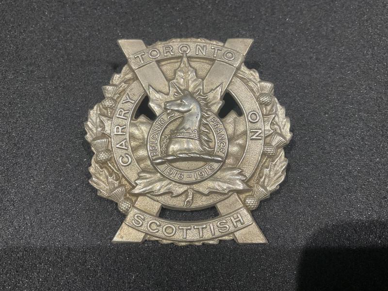 Toronto Scottish Glengarry badge by Service Supply London