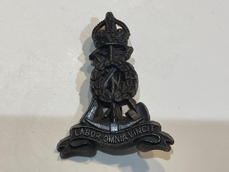 WW2 Economy plastic Pioneer Corps cap badge