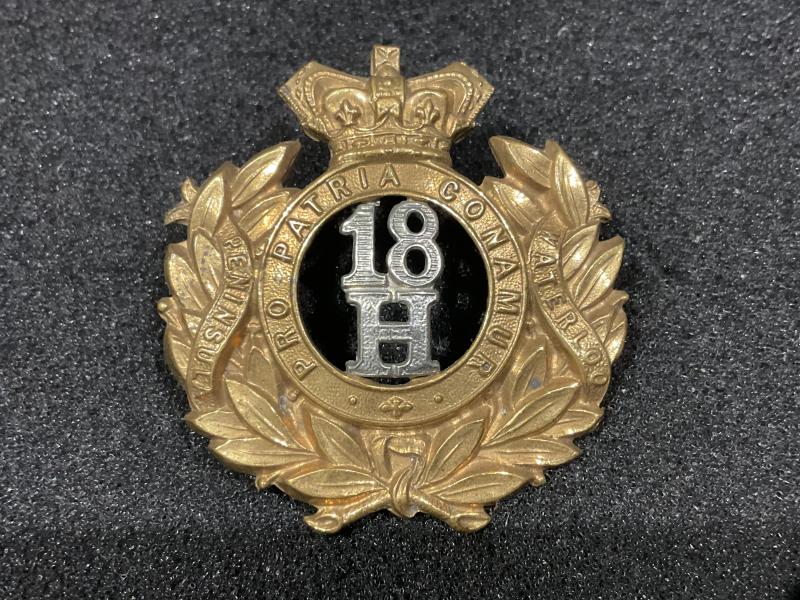 QVC 18th Hussars cap badge