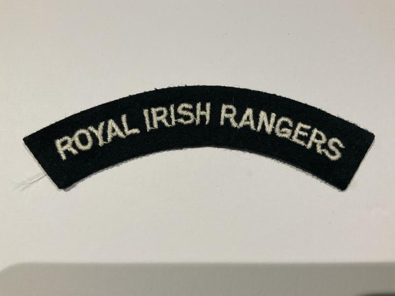 Royal Irish Rangers cloth shoulder title