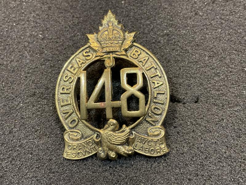 WW1 CEF 148th Infantry Battalion cap badge