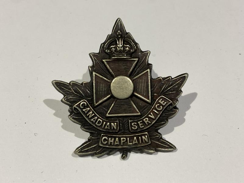 WW1 Canadian Service Chaplains collar badge