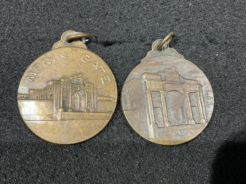 Menin Gate opening commemorative medallions