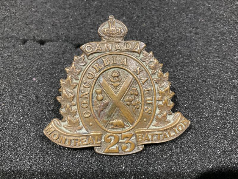 WW1 CEF 23rd Battalion cap badge by TIPTAFT