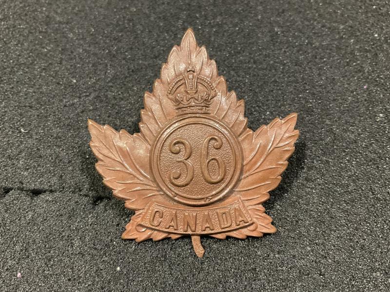 WW1 CEF 36th Infantry Battalion cap badge