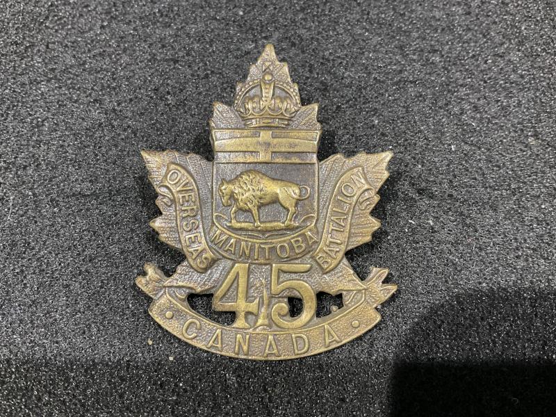 WW1 CEF 45th Infantry Battalion cap badge