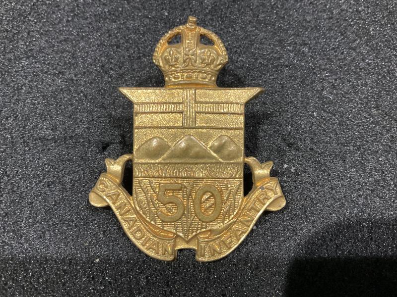 WW1 CEF 50th Infantry Battalion cap badge