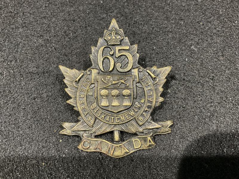 WW1 CEF 65th Infantry battalion cap badge