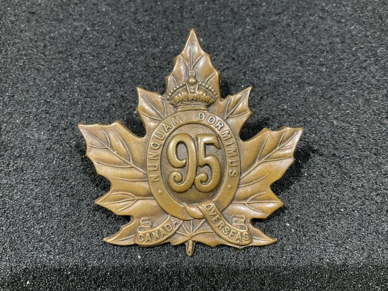 WW1 95th Infantry Battalion cap badge by ELLIS