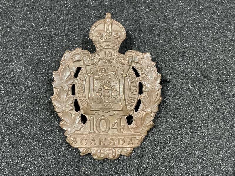 WW1 CEF 104th Infantry Battalion cap badge