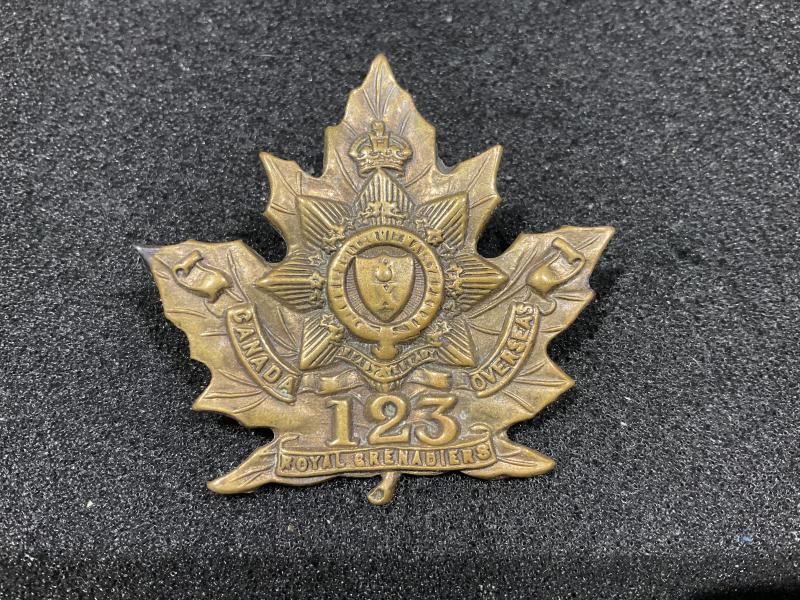 WW1 CEF 123rd Infantry Battalion ORs cap badge