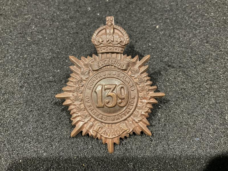 WW1 CEF 139th Infantry Battalion ORs cap badge