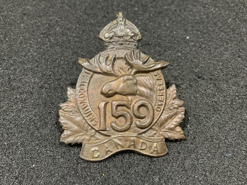 WW1 CEF 159th Inf Btn ‘1st Algonquin’ ORs cap badge