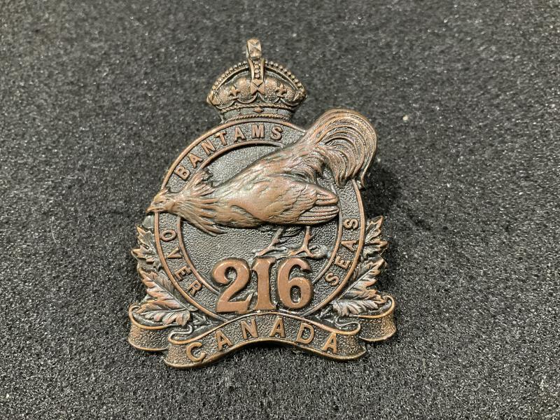 WW1 CEF 216th Batt ‘Toronto Bantams’ cap badge