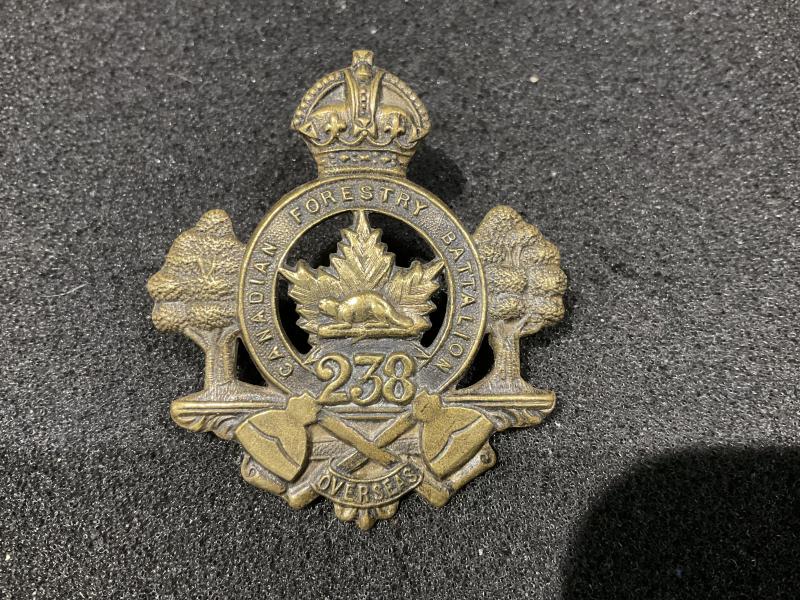 WW1 238th ‘Canadian Forestry Battalion’ cap badge