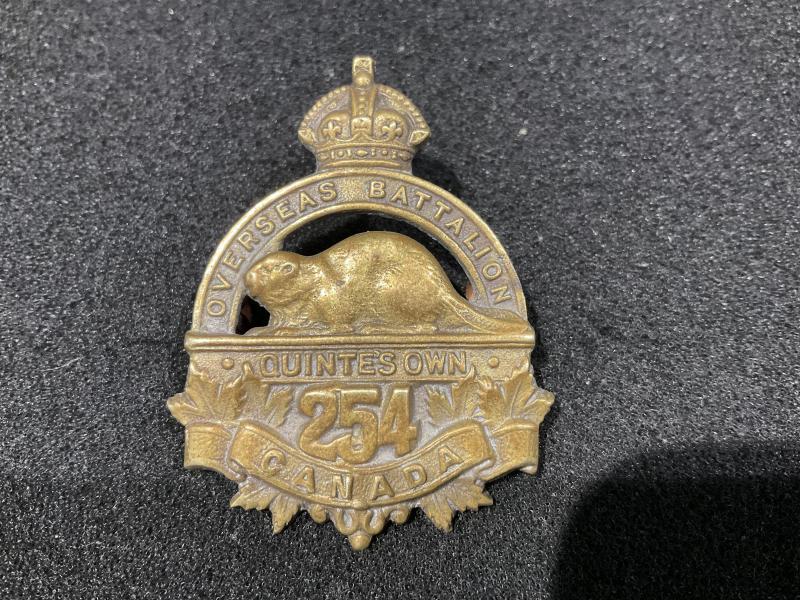 WW1 CEF 254th Infantry Battalion cap badge