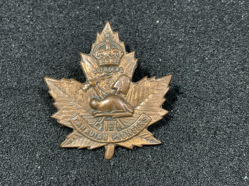 WW1 Canadian 1st Pioneer Battalion cap badge