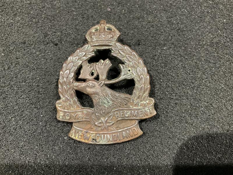 K/C Royal Newfoundland Regiment cap badge