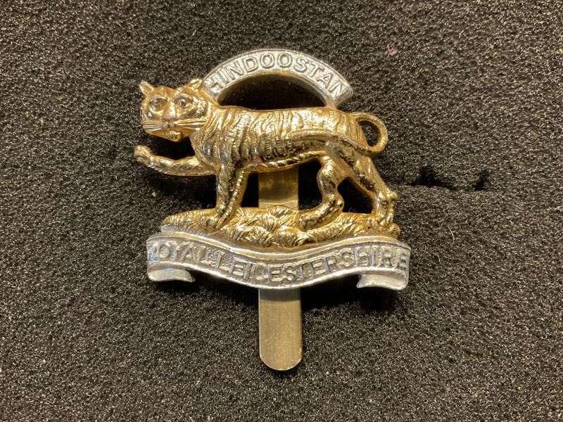 Anodised Royal Leicestershire Regt beret badge