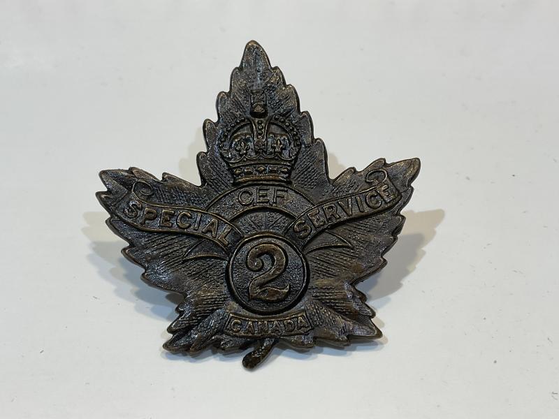 WW1 C.E.F 2nd Special Service company cap badge