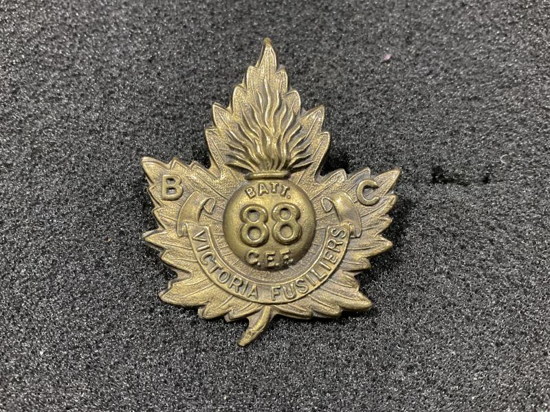 WW1 CEF 86th Inf Batt ‘Victoria Fusiliers’ cap badge