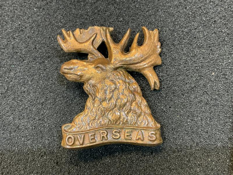 1920s Ontario Mounted Rifles, Overseas cap badge