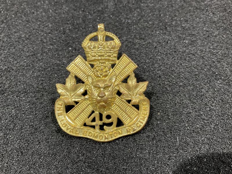 Canadian Edmonton Regiment 1946-52 cap badge