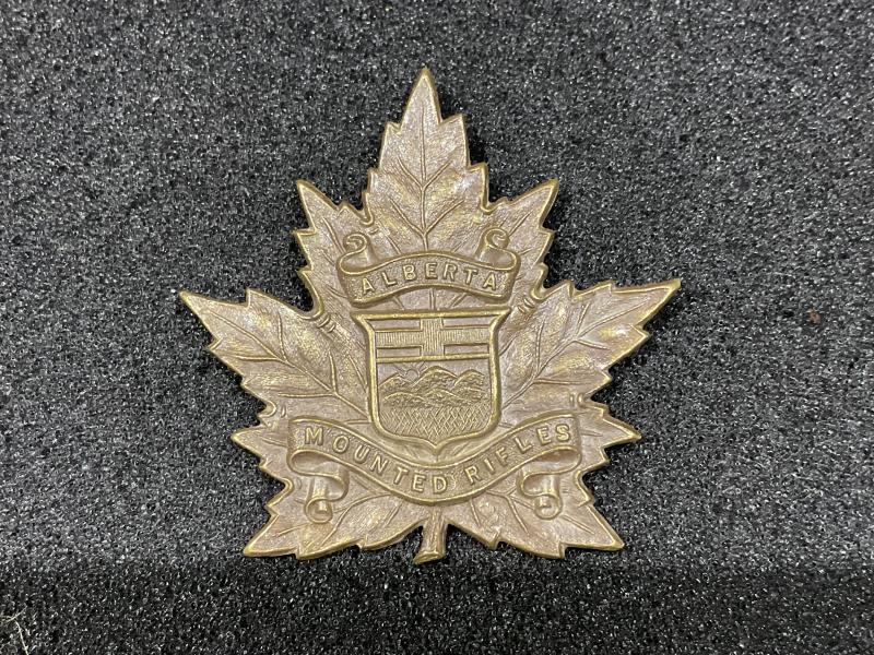 Canadian Alberta Mounted Rifles cap badge