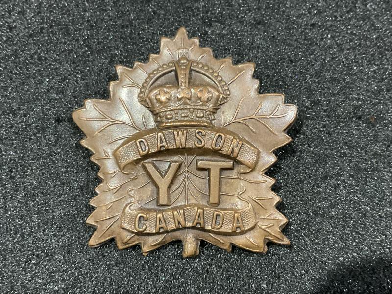 WW1 C.E.F Yukon Infantry Company (Dawson Y.T) cap badge