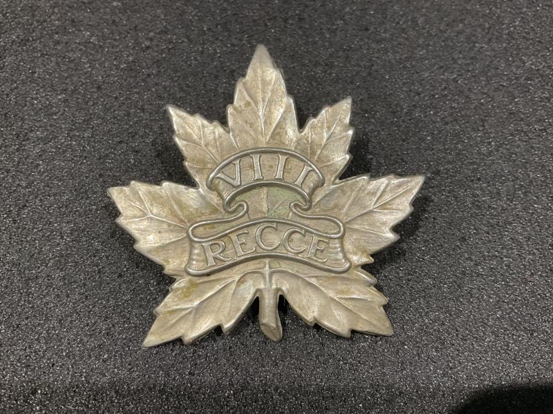 WW2 Canadian VIII Recce (8th Reconnissance Regt) cap badge