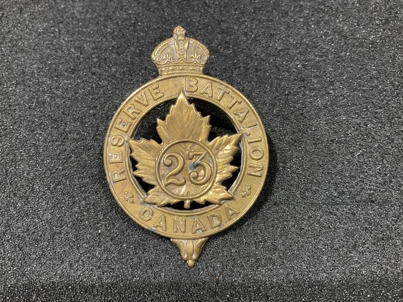 WW1 CEF 23rd Reserve Battalion (Montreal) cap badge