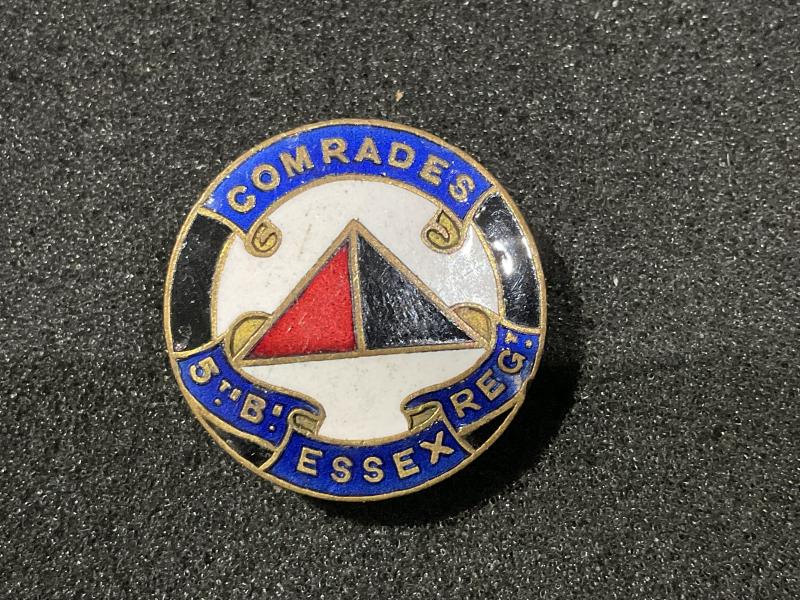 WW1 5th Battalion The Essex Regt O.C.A lapel badge