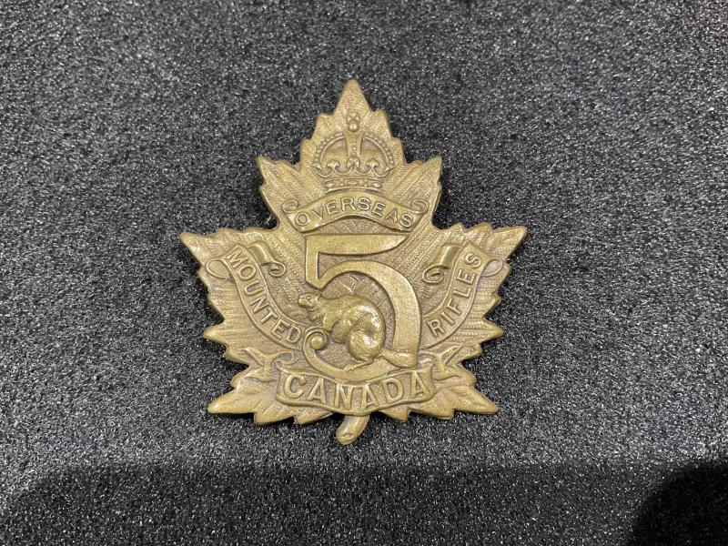 WW1 CEF 5th Mounted Rifles cap badge by TIPTAFT