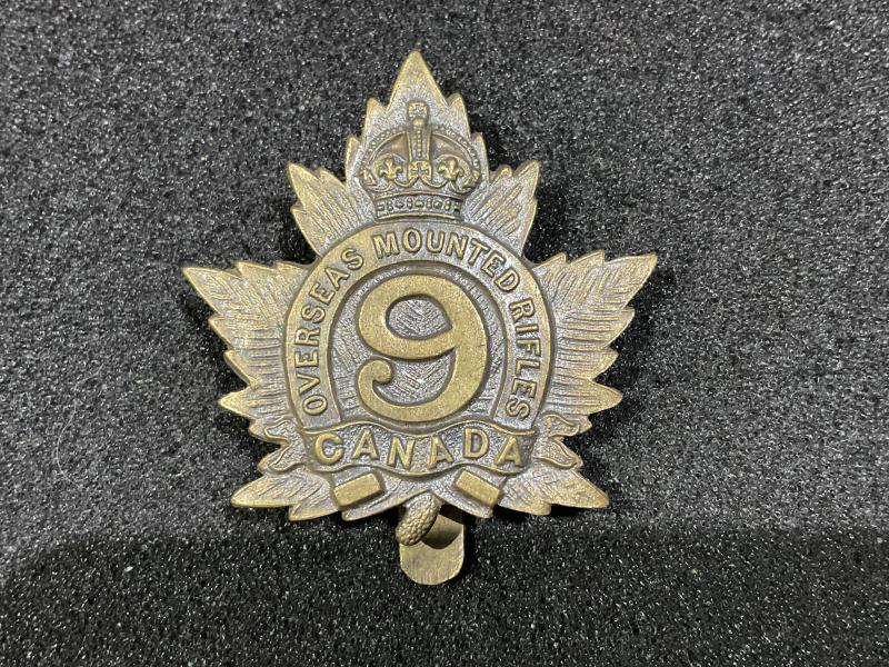 WW1 CEF 9th Lloydminster Mounted Rifles cap badge