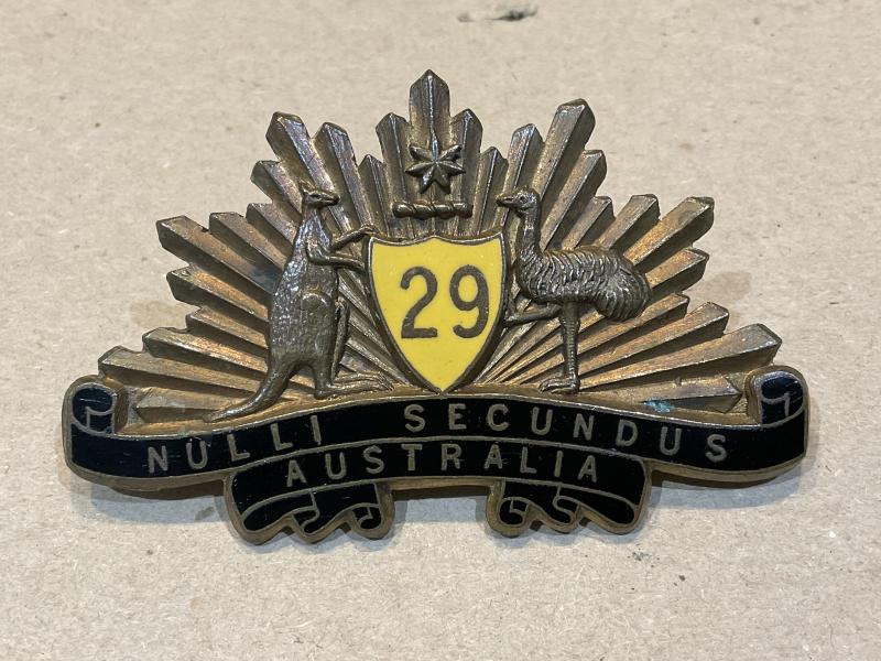 Australian 29th Infantry Batt (East Melbourne Regt) cap badge