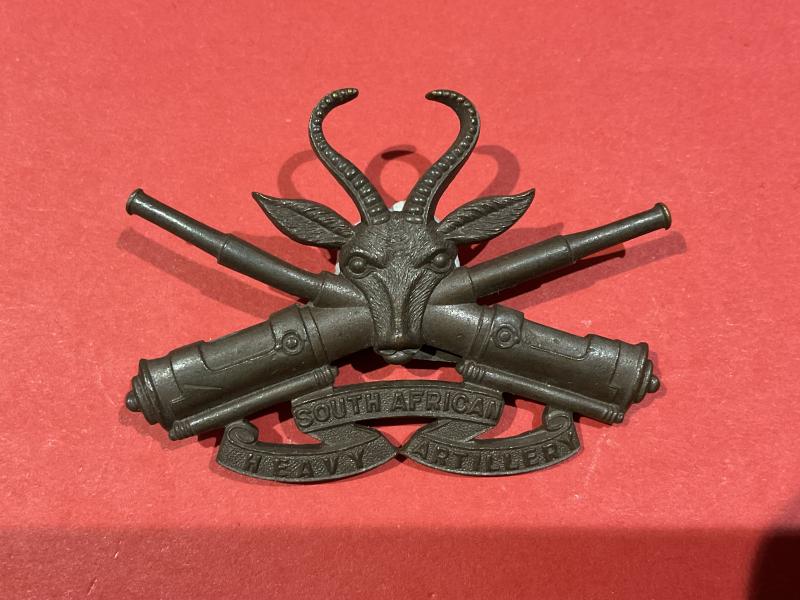 WW1 S.A Officers Heavy Artillery O.S.D cap badge