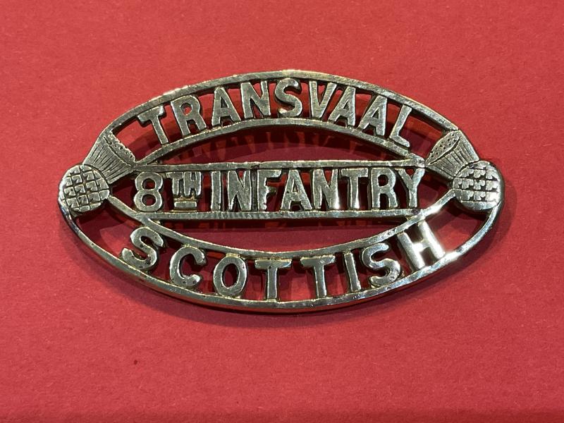 WW1 8th Infantry Transvaal Scottish shoulder title