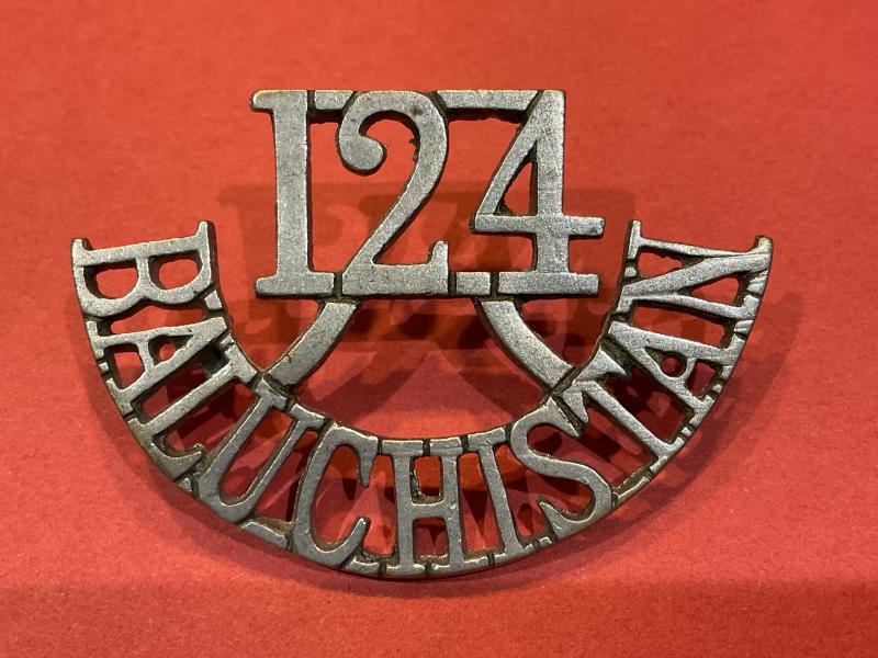 Indian 124th BALUCHISTAN shoulder title 1903-22
