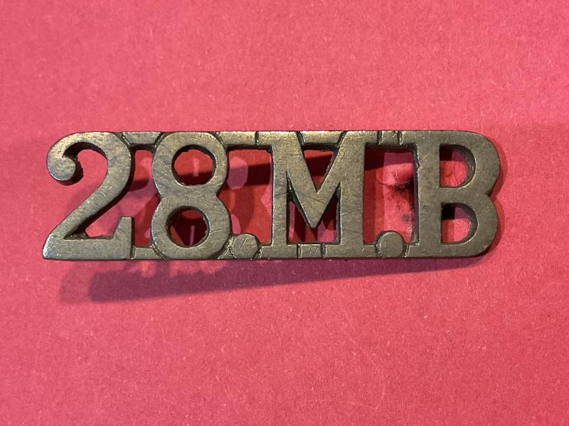 28M.B Indian Army 28th Mountain Battery shoulder title
